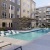 a swimming pool in a courtyard